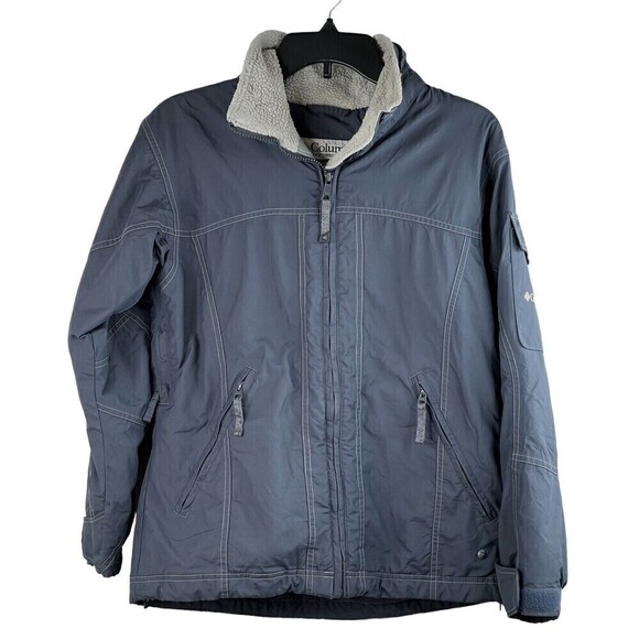 COLUMBIA CHARCOAL GRAY WOMENS WATERPROOF INSULATED JACKET SMALL - Picture 1 of 13